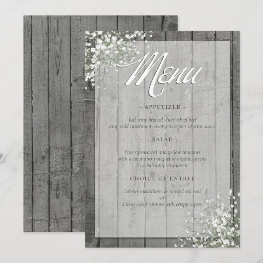 MENU BÉBÉ RUSTIQUE (Devant / Derrière)