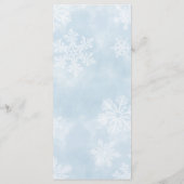 Menu Bébé simple Il fait froid à l'extérieur du Baby sh (Dos)