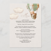 Menu Beer Baby shower ballon (Voorkant)