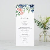 Menu Belle aquarelle Floral & Mariage de verdure (Debout devant)