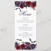 Menu Belle déplaisante | Roses gothiques foncés avec ch (Devant)