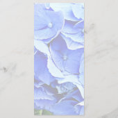 Menu Belle Hortensia Bleue (Dos)