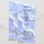 Menu Belle Hortensia Bleue (Devant / Derrière)