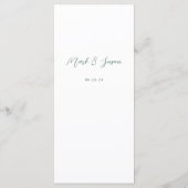 Menu Bilingue Vietnamien Mariage Fleur Rose (Dos)