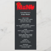 Menu Billet Mariage Rock and Roll (Devant)