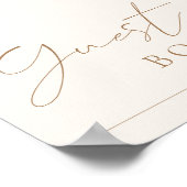 Menu Bindbalk Arch Minimalist Calligraphy Wedding Poster (Hoek)