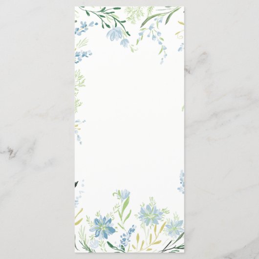 Menu Bindende bloem (Achterkant)