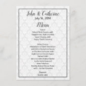 Menu Bindtafel zwart-wit (Voorkant)