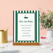 Menu Bites de Golf Par-tee pour 1er Anniversaire (Mariage)