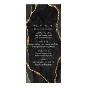 Menu Black & Gold Agaat (Voorkant)
