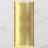 Menu Black & Gold Bar Elégante Réception de mariage (Dos)