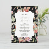 Menu Black | Imaginaire tropical Boho Floral Mariage Me (Debout devant)