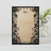 Menu Black Lace and Pearls (Debout devant)