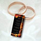 Menu Black Magic rencontre Rustic Golden Autumn Mariage