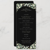 Menu Black Snowberry Dîner de Noël Appartement 4 Parcou (Devant / Derrière)