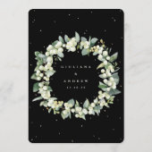 Menu Black Snowberry + Eucalyptus 4 Parcours Mariage (Dos)