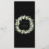 Menu Black Snowberry+Eucalyptus 4 Parcours Mariage plat (Dos)