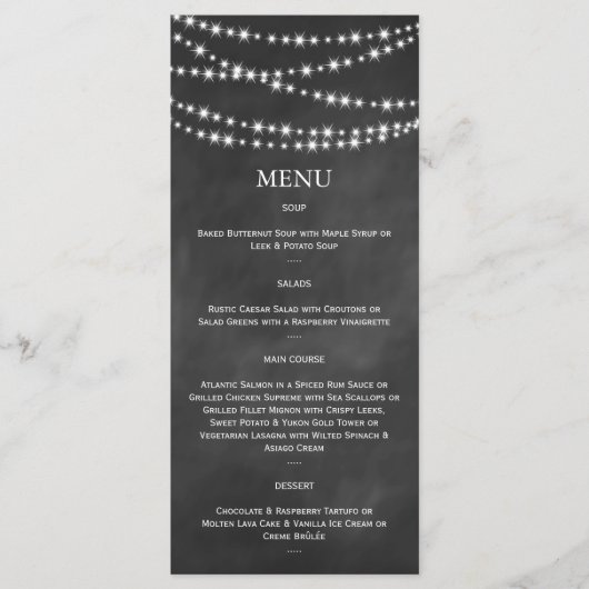 Menu Blackboard Twinkle Lights (Devant)