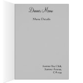 Menu blanc brocart Mariage (Intérieur (Droit))