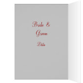 Menu blanc brocart Mariage (Intérieur (Gauche))