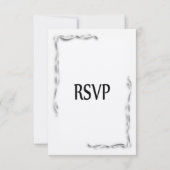 Menu blanc choix RSVP (Dos)