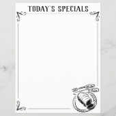 Menu Blanco Masterblad met Rand. Flyer (Voorkant)