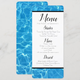 Menu Blauw water Kaart