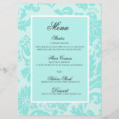 menu blauwgroen damtbruiloft (Voorkant)