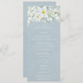 Menu Bleu Blanc Flore Printemps Appartement 4 Parcours (Devant / Derrière)