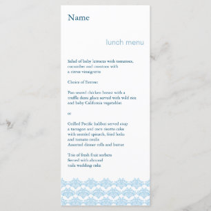 Menu bleu-clair 2 d'événement de simplicité de