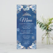 Menu Bleu de la marine Flèche de neige d'hiver Mis Quin (Debout devant)