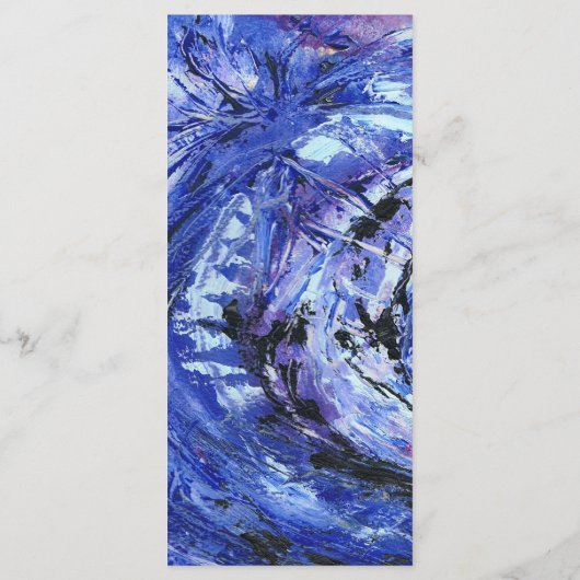 Menu Bleu mariage (Dos)