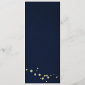 menu bleu marine floral or (Dos)