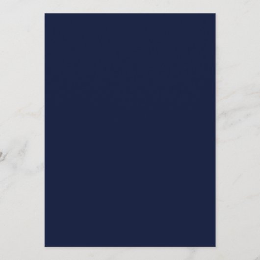 Menu Bleu Nuit Marine Uni (Devant)