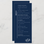 Menu Bleu nuit polaire (Devant / Derrière)