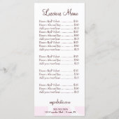 Menu Blonde onduleuse de Cutie de petit gâteau de 311 (Dos)