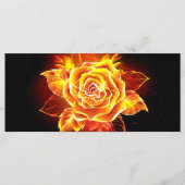 Menu Blooming Fire Rose (Devant)