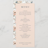 Menu Blossom and Vow Wedding (Devant / Derrière)