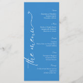 Menu Blue Amalfi Coast Lemon Italie Mariage (Devant)
