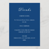 Menu Blue and White Wedding (Dos)