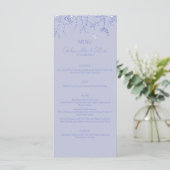 Menu Blue Chinoiserie Wedding (Staand voorkant)