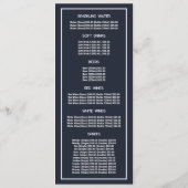 Menu Blue Forest, Restaurant Slimline (Dos)