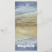 Menu Blue & Gold ⚓️ événement ou Mariage nautique (Dos)