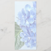 Menu Blue Hydrangea (Dos)