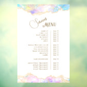 Menu Blue Opal Design Services Raamsticker (Vel 3)
