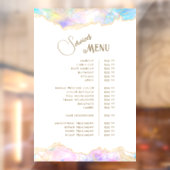 Menu Blue Opal Design Services Raamsticker (Vel 2)