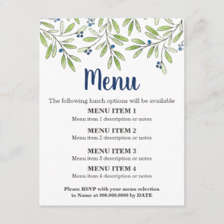 Menu Blueberry Foliage Menu Invoegen 2