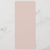 Menu Blush Leaf Motif Thanksgiving Dîner Appartement 4  (Dos)