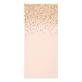 Menu Blush Pink & Gold Confetti Wedding (Achterkant)
