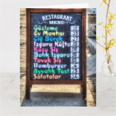 Menu Board (Fleur jaune)